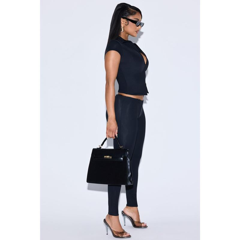 Dixie Double Lined Pant Set - Black