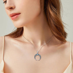 Sun/Moon Phase/Gymnastics/Starfish Necklace for Women 925 Sterling Silver Necklace Jewelry Personalized Gifts Necklace Gift for Women and Girls 18 + 2 Inch Chain