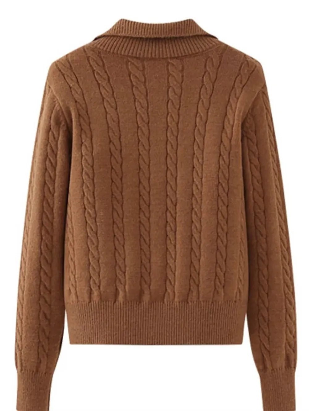 Cable - Knit Half Zip Long Sleeve Sweater - Bela Fils BoutiqueBela Fils Boutique