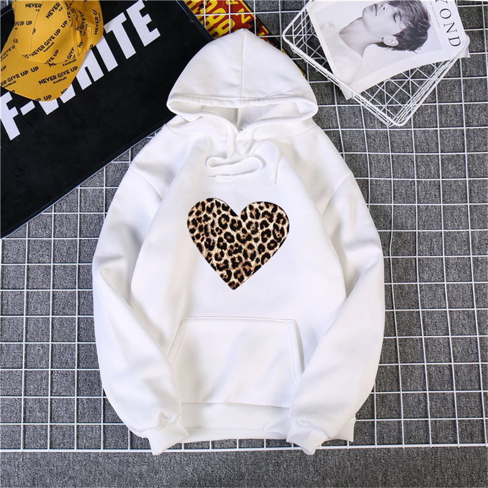 Casual Printed Hooded Long Sleeve Sweatshirt for Women - Bela Fils BoutiqueBela Fils Boutique