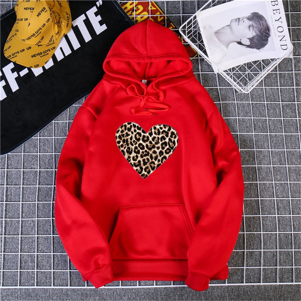 Casual Printed Hooded Long Sleeve Sweatshirt for Women - Bela Fils BoutiqueBela Fils Boutique