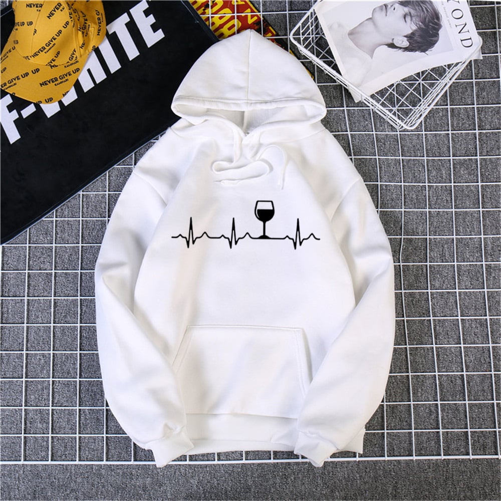 Casual Printed Hooded Long Sleeve Sweatshirt for Women - Bela Fils BoutiqueBela Fils Boutique