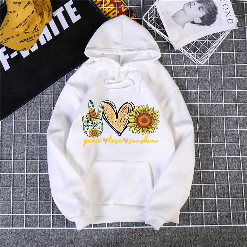 Casual Printed Hooded Long Sleeve Sweatshirt for Women - Bela Fils BoutiqueBela Fils Boutique
