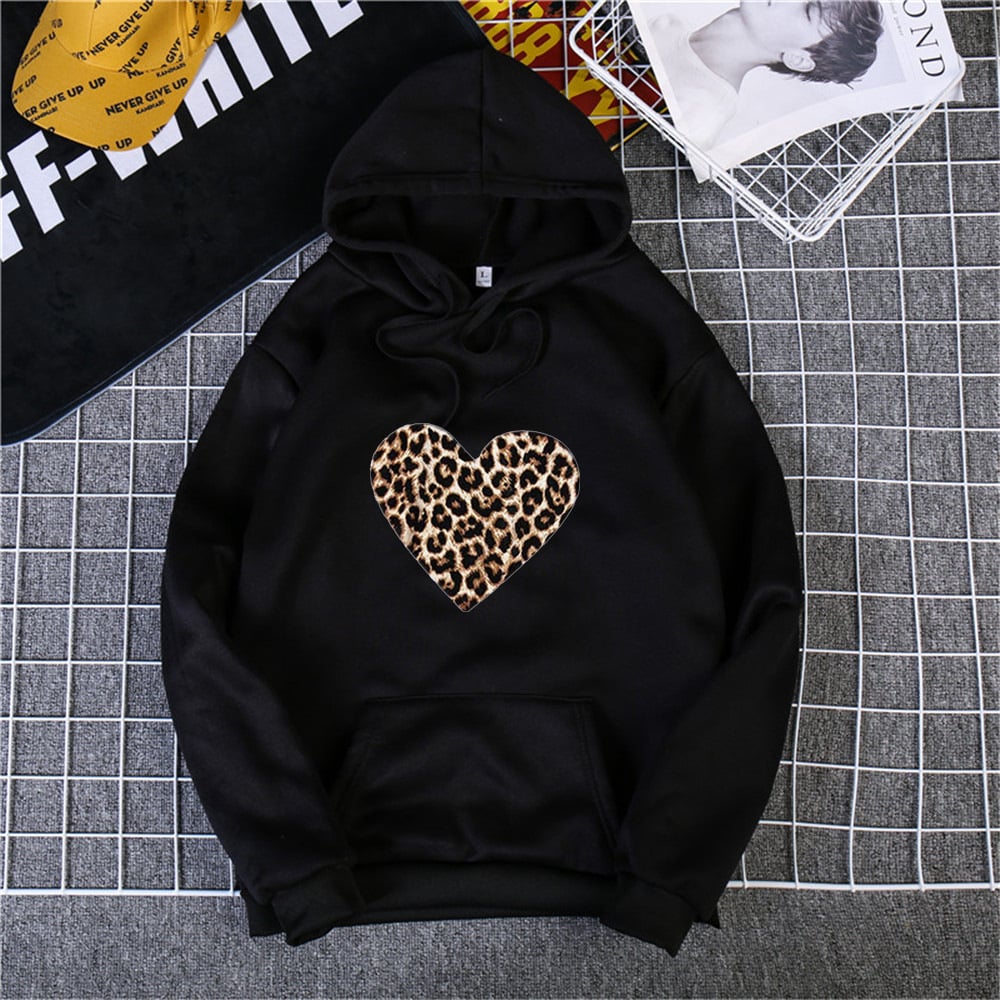 Casual Printed Hooded Long Sleeve Sweatshirt for Women - Bela Fils BoutiqueBela Fils Boutique