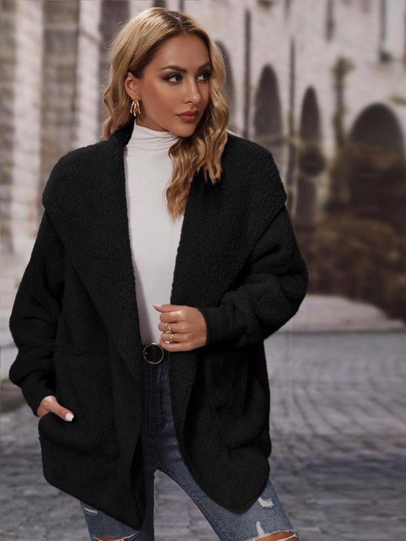 Casual Single - Breasted Hooded Jacket - Bela Fils BoutiqueBela Fils Boutique