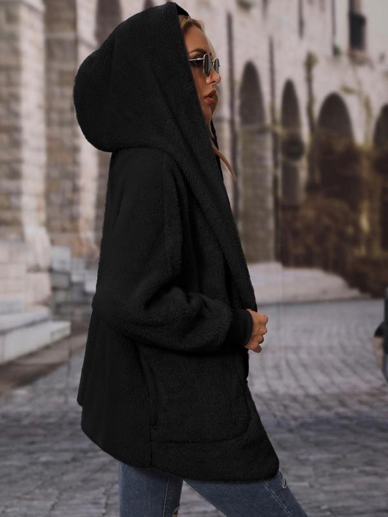 Casual Single - Breasted Hooded Jacket - Bela Fils BoutiqueBela Fils Boutique