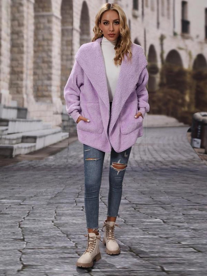 Casual Single - Breasted Hooded Jacket - Bela Fils BoutiqueBela Fils Boutique