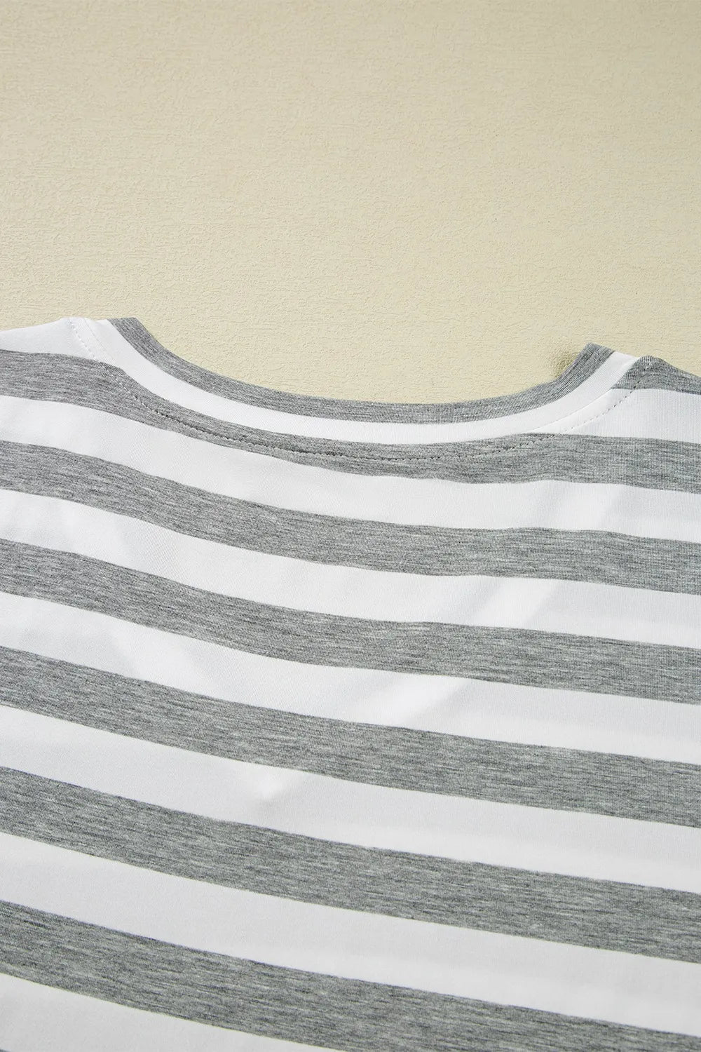Casual Striped V - Neck Midi T-Shirt Dress - Bela Fils BoutiqueBela Fils Boutique