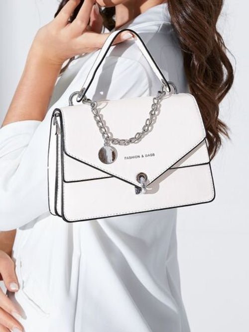 Chain PU Leather Detachable Shoulder Strap Handbag - Bela Fils BoutiqueBags & WalletsBela Fils Boutique