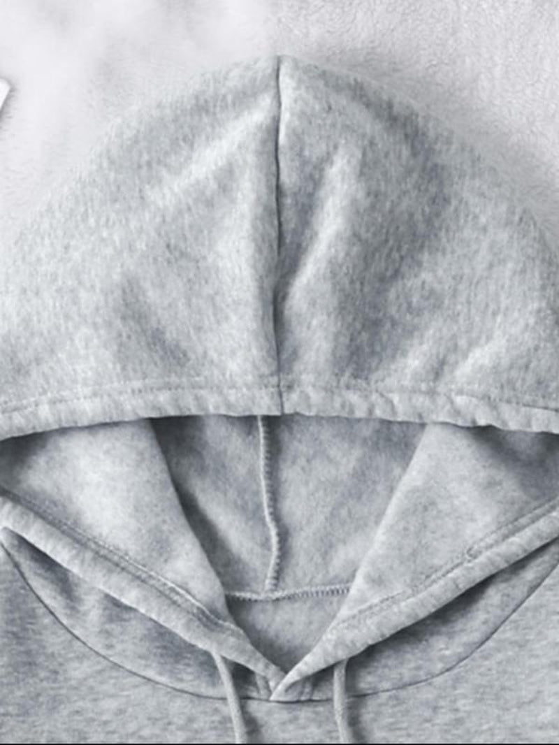 Chic Women's Leopard Star Print Hoodie - Casual Drop Shoulder Sweatshirt with Drawstring Pocket for Fall & Winter Adventures - Bela Fils BoutiqueBela Fils Boutique