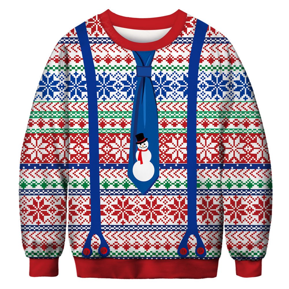 Christmas Digital Print Pullover Sweatshirt for Women - Bela Fils BoutiqueBela Fils Boutique