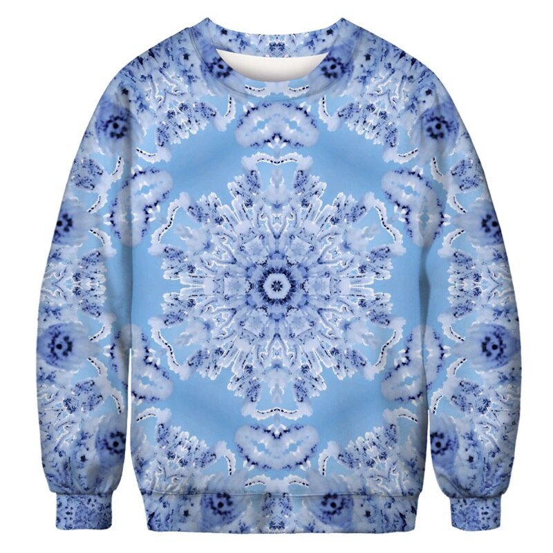 Christmas Digital Print Pullover Sweatshirt for Women - Bela Fils BoutiqueBela Fils Boutique