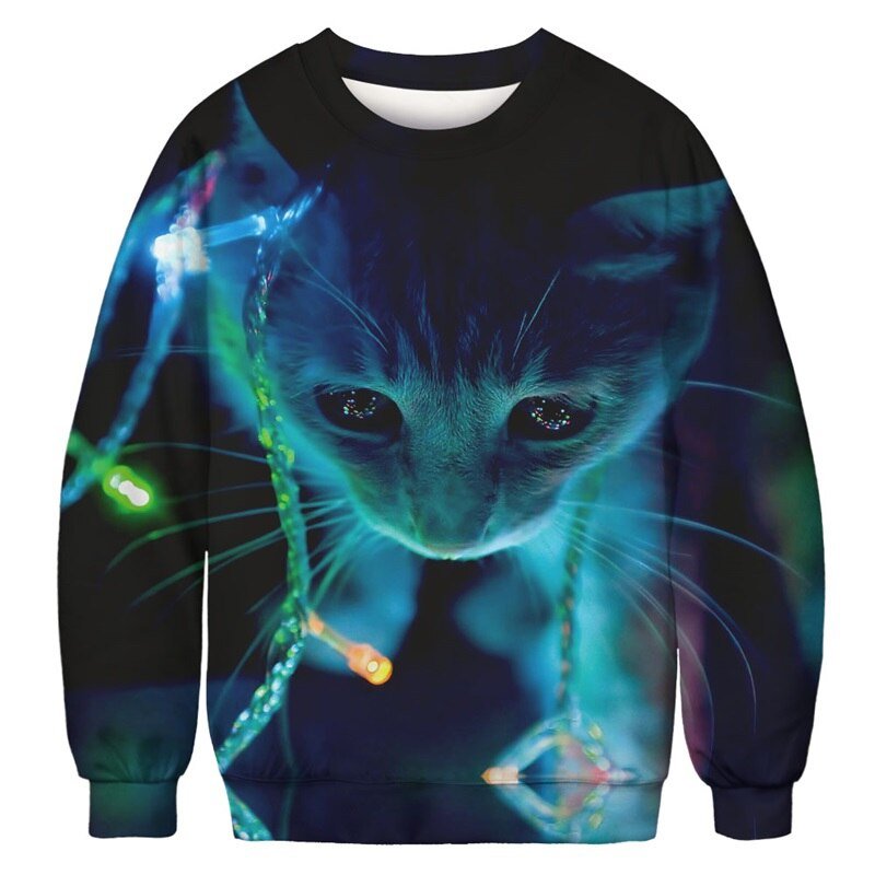 Christmas Digital Print Pullover Sweatshirt for Women - Bela Fils BoutiqueBela Fils Boutique