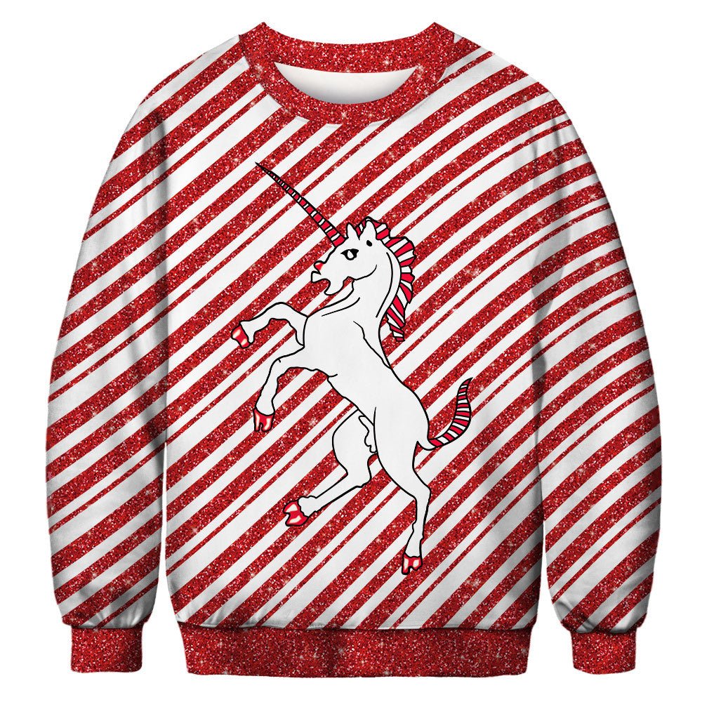 Christmas Digital Print Pullover Sweatshirt for Women - Bela Fils BoutiqueBela Fils Boutique