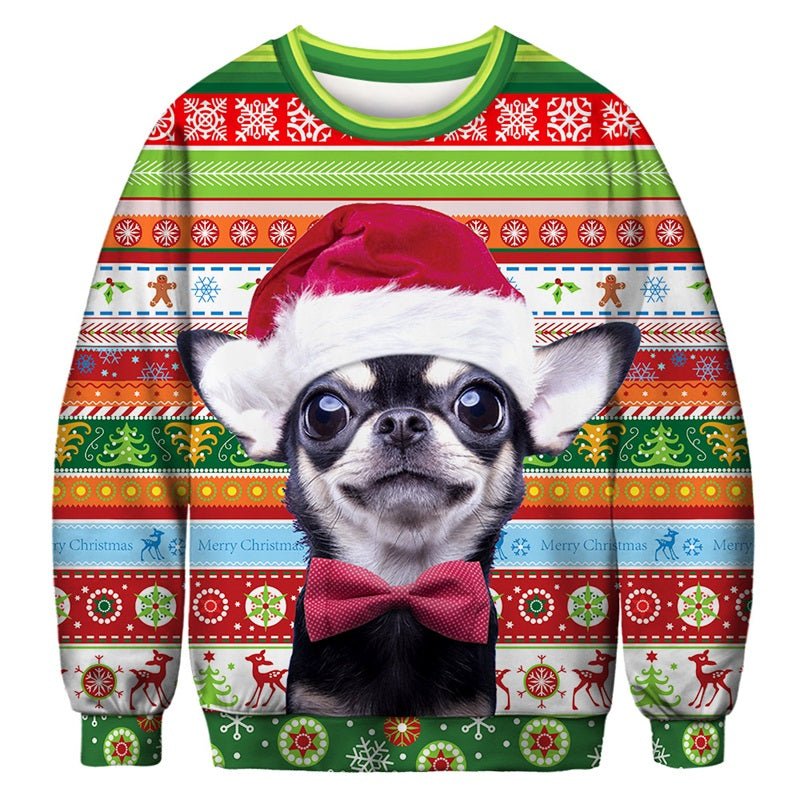 Christmas Digital Print Pullover Sweatshirt for Women - Bela Fils BoutiqueBela Fils Boutique