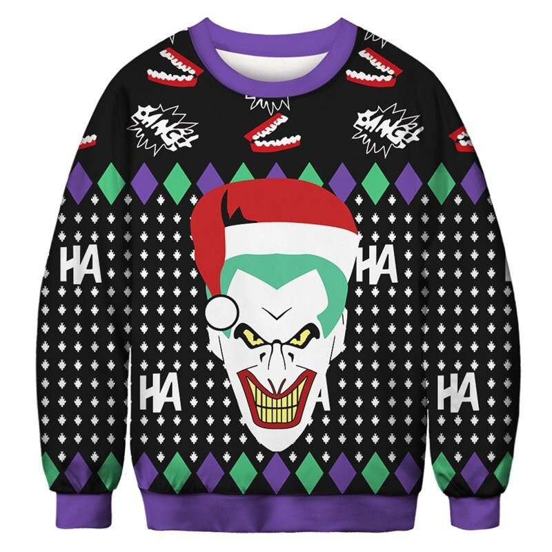 Christmas Digital Print Pullover Sweatshirt for Women - Bela Fils BoutiqueBela Fils Boutique