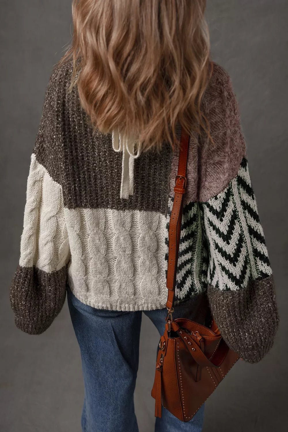 Color Block Cable Knit Sweater - Bela Fils BoutiqueBela Fils Boutique
