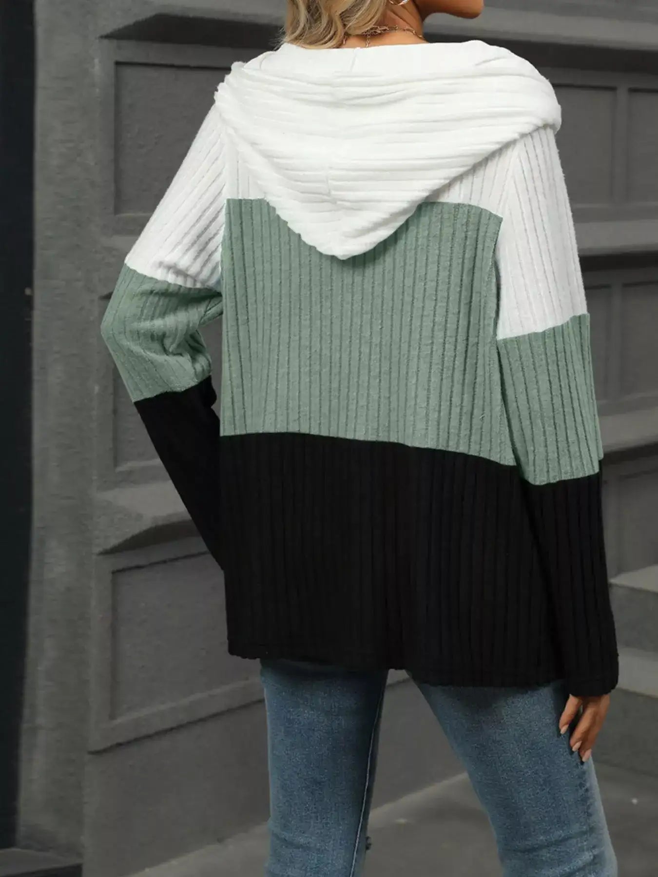 Color Block Half Zip Hooded Top - Bela Fils BoutiqueBela Fils Boutique