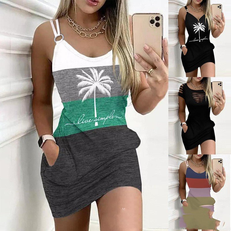 Colored Pocket Mini Dress for Women - Bela Fils BoutiqueBela Fils Boutique