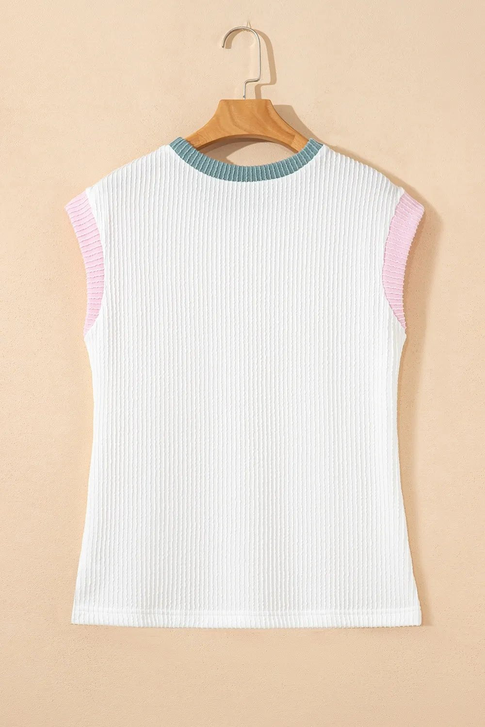 Contrast Trim Ribbed Knit Sleeveless Top - Bela Fils BoutiqueBela Fils Boutique