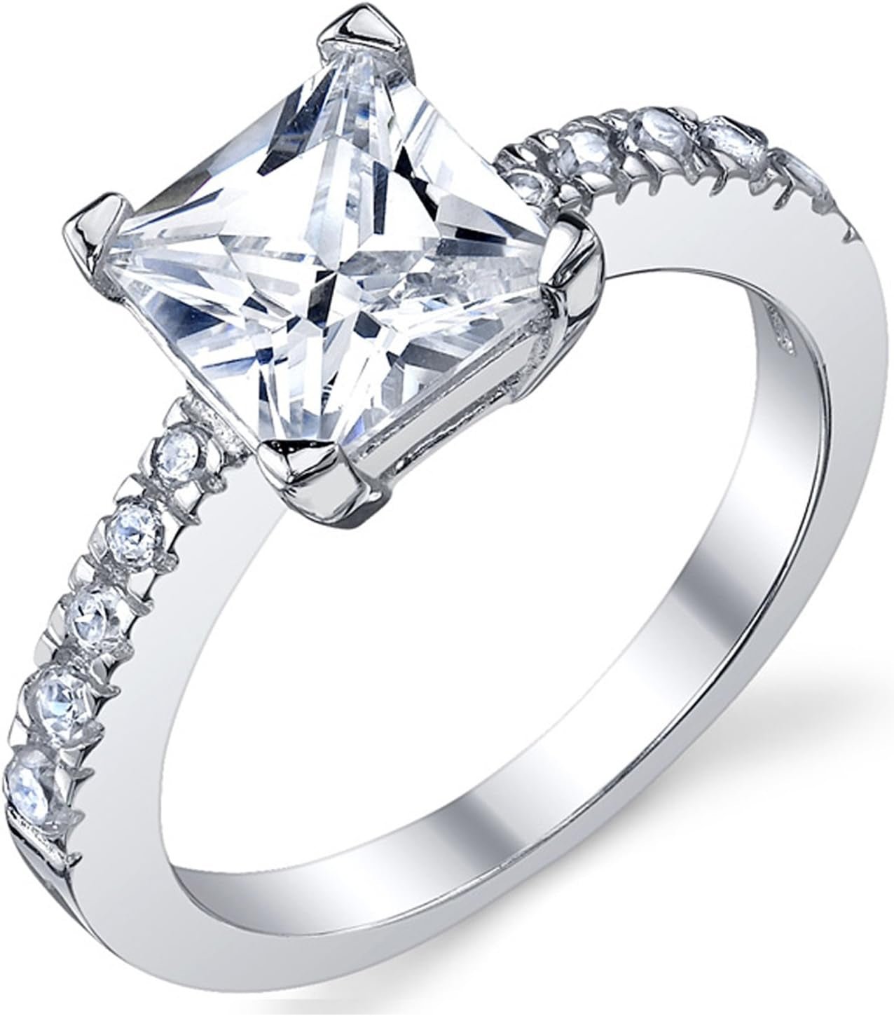 CZ princess cut ring for women - Bela Fils BoutiqueBela Fils Boutique