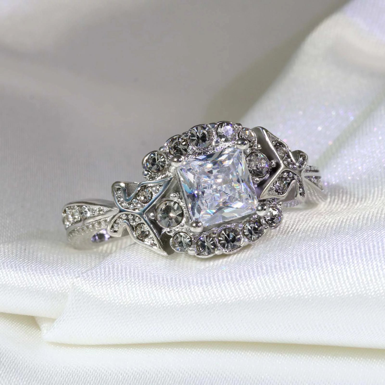 CZ wedding rings for couples - Bela Fils BoutiqueBela Fils Boutique