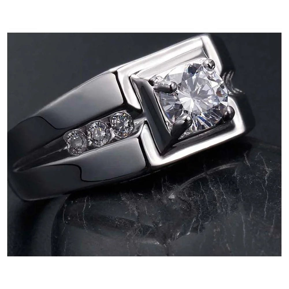 CZ wedding rings for couples - Bela Fils BoutiqueBela Fils Boutique