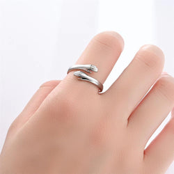 925 Sterling Silver Rings for Women Men or Unisex Silver Hugging Hands Open Ring Jewelry Hug Hands Statement Rings Bands Size