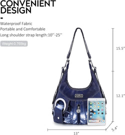 Purse Women Hobo Handbag Fashion Roomy Crossbody Shoulder Bag Ladies Top Handle Handbag Washed PU Leather