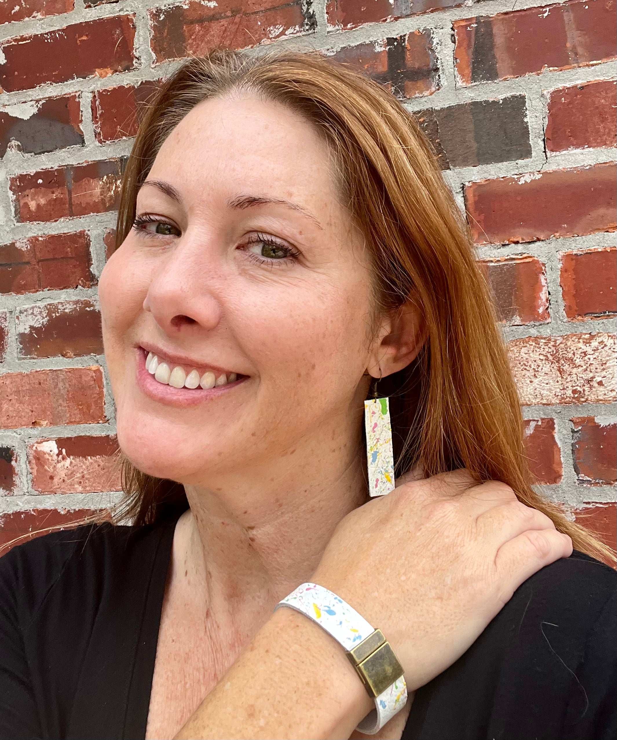 Splatter Paint Jewelry Set