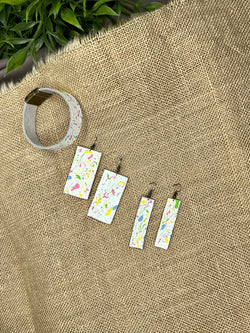 Splatter Paint Jewelry Set