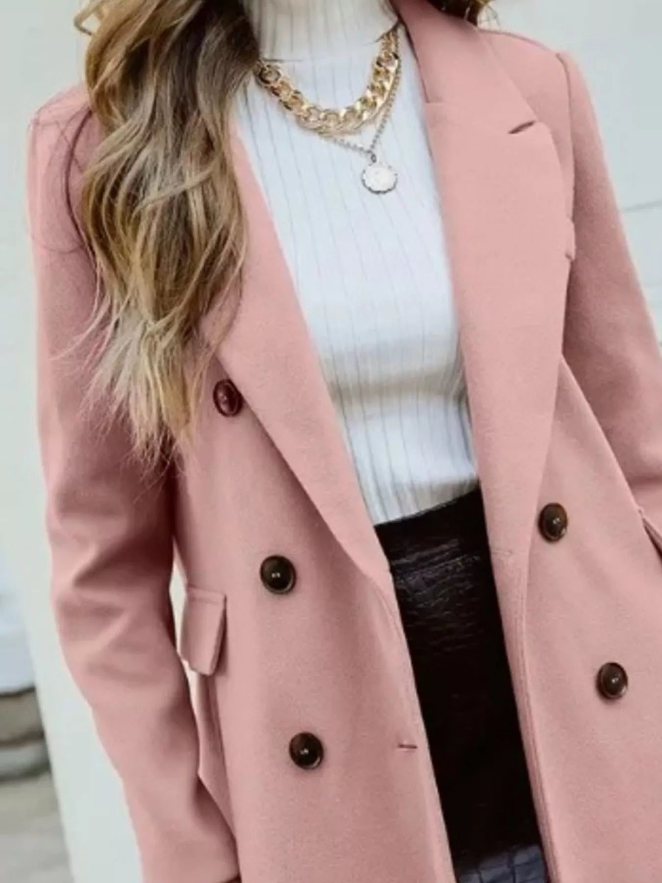 Double - Breasted Longline Coat - Bela Fils BoutiqueBela Fils Boutique