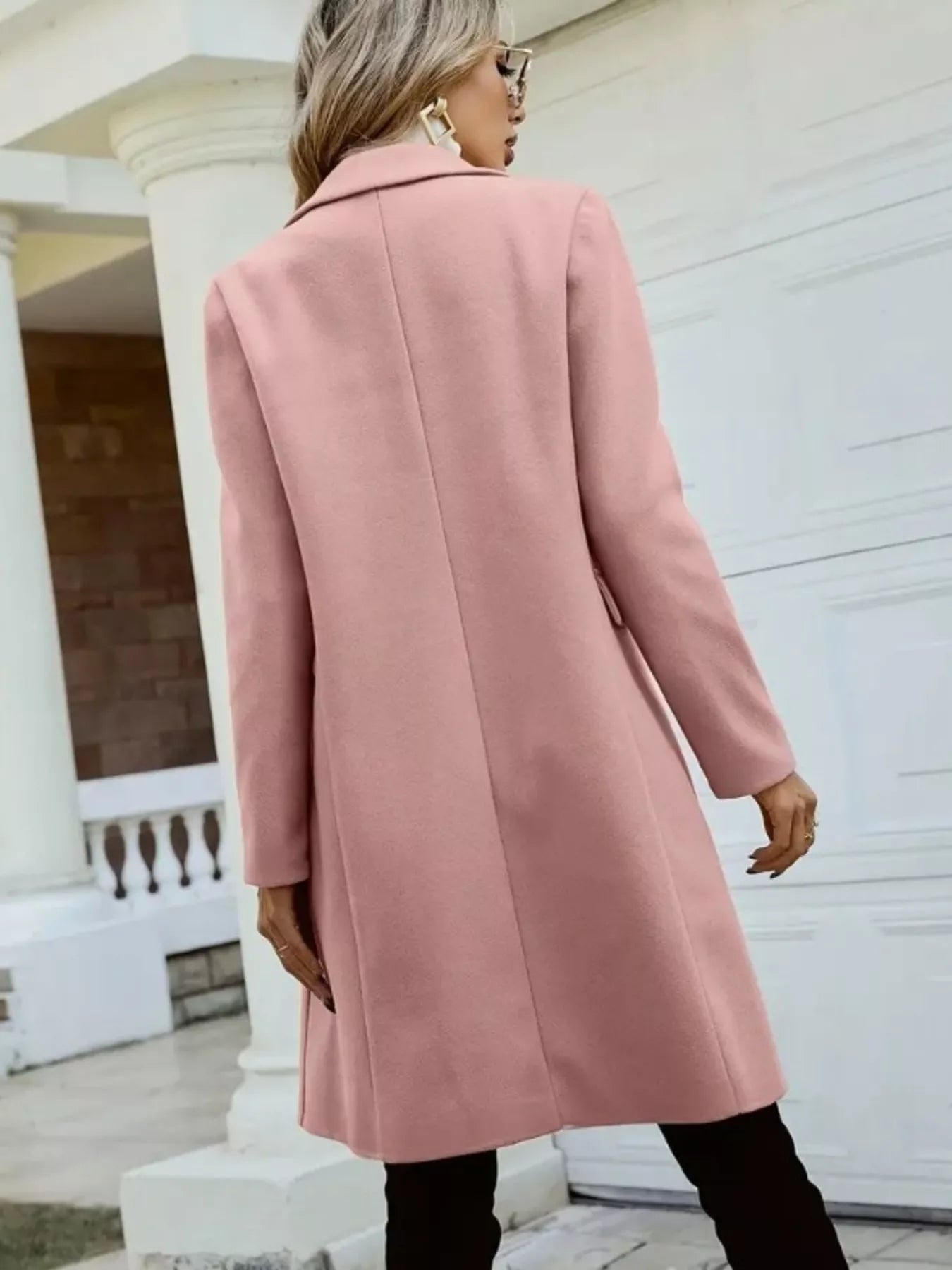 Double - Breasted Longline Coat - Bela Fils BoutiqueBela Fils Boutique