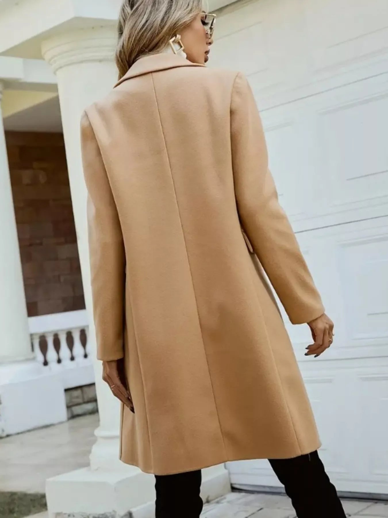 Double - Breasted Longline Coat - Bela Fils BoutiqueBela Fils Boutique