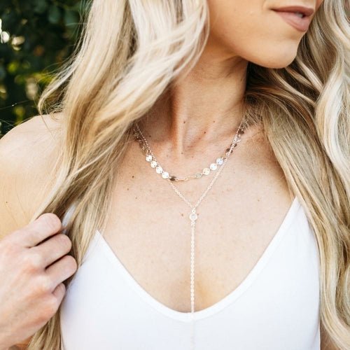 Double Layered Lariat Neckalce - Bela Fils BoutiqueNecklacesBela Fils Boutique