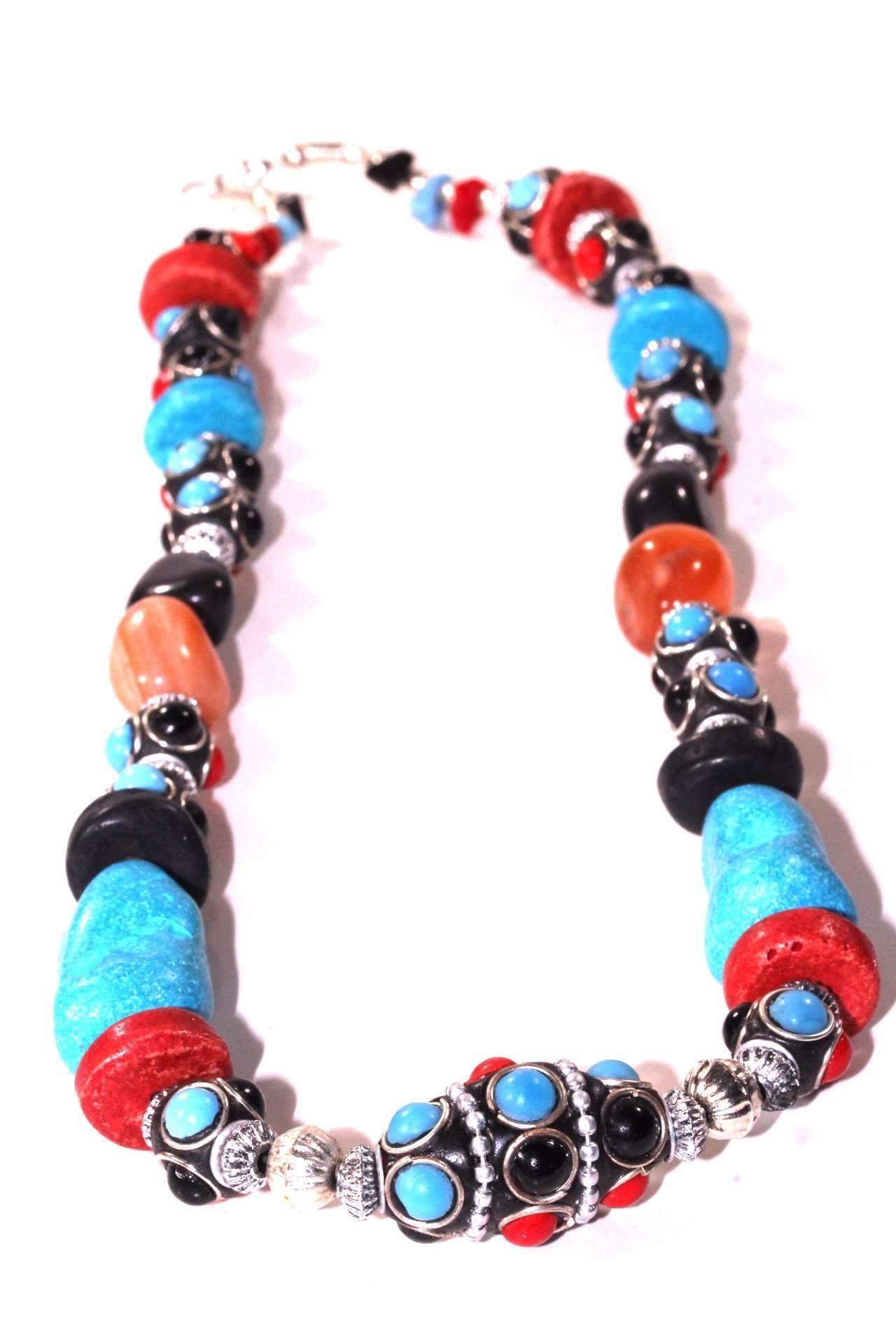 Eastern Flare Resin Beads & Charms Necklace - Bela Fils BoutiqueSetsBela Fils Boutique
