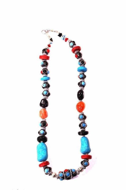 Eastern Flare Resin Beads & Charms Necklace - Bela Fils BoutiqueSetsBela Fils Boutique