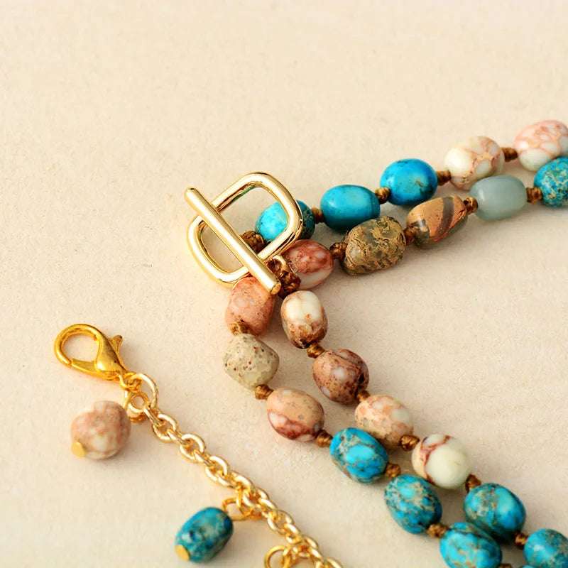 Eternity Semi - Precious Stones Necklace - Bela Fils BoutiqueNecklacesBela Fils Boutique