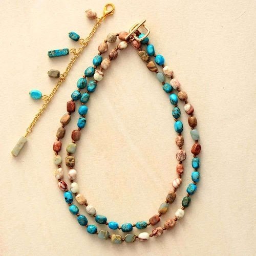 Eternity Semi - Precious Stones Necklace - Bela Fils BoutiqueNecklacesBela Fils Boutique