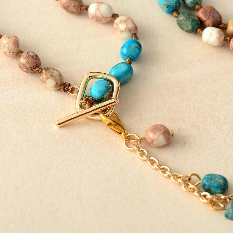 Eternity Semi - Precious Stones Necklace - Bela Fils BoutiqueNecklacesBela Fils Boutique