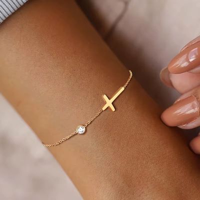 Faith based cross bracelet / anklet - Bela Fils BoutiqueBraceletsBela Fils Boutique