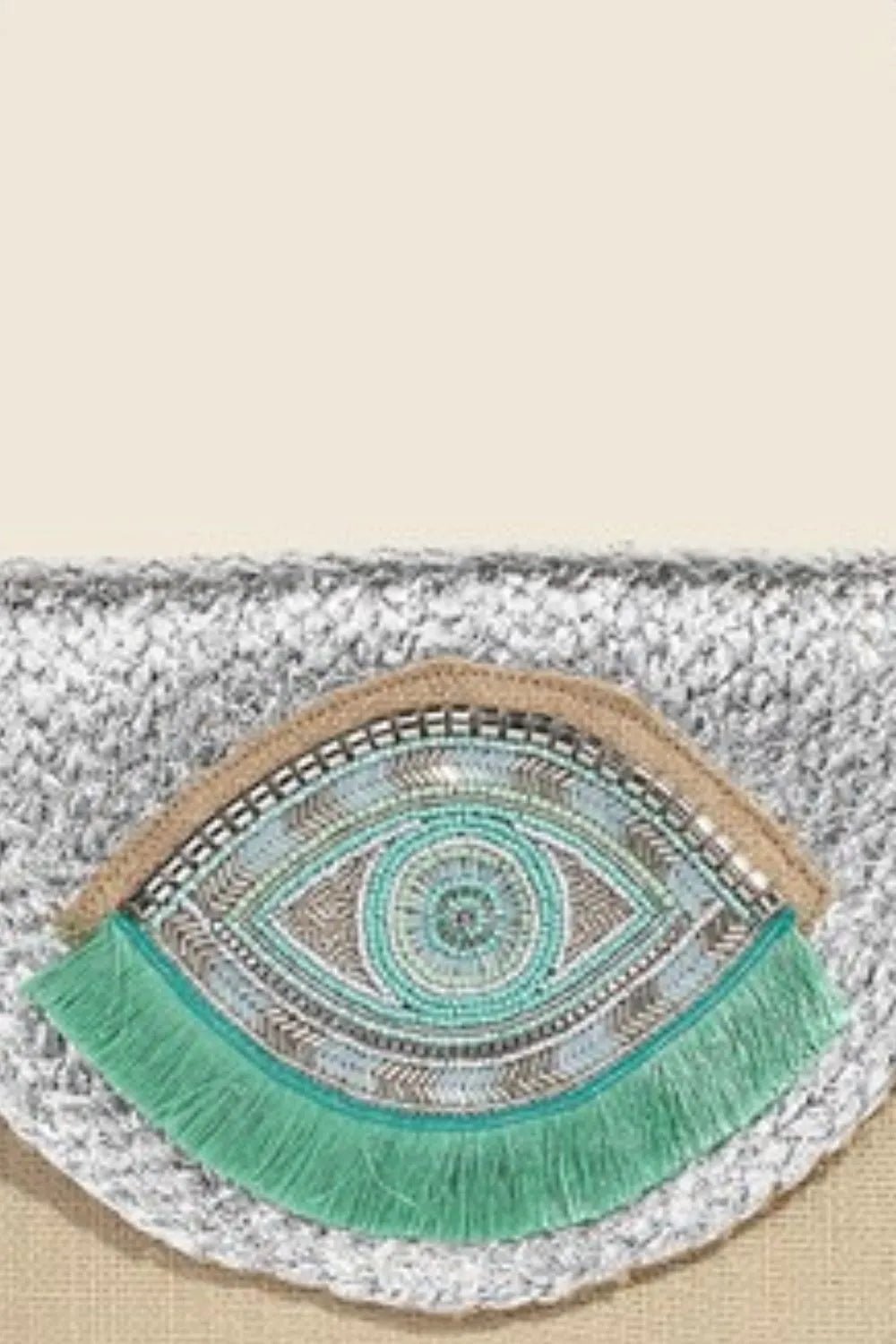 Fame Boho Beaded Eye Pattern Envelope Bag - Bela Fils BoutiqueBela Fils Boutique
