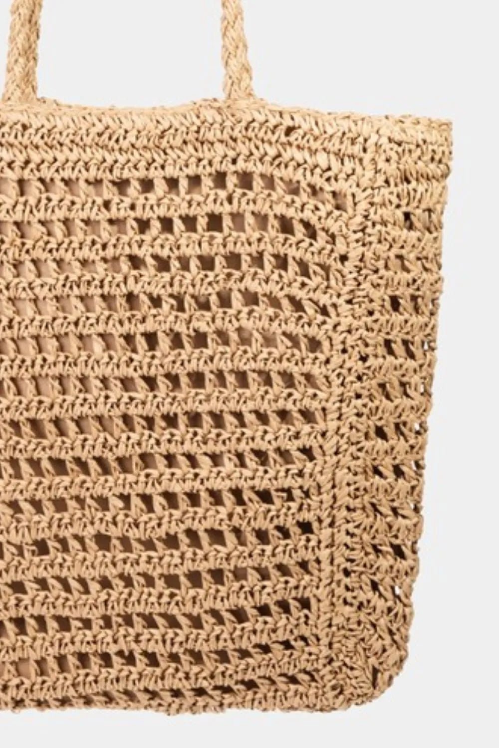 Fame Straw Braided Beach Tote Bag - Bela Fils BoutiqueBela Fils Boutique