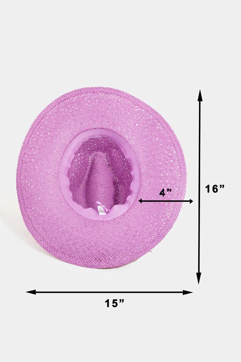 Fame Straw Braided Sun Hat - Bela Fils BoutiqueBela Fils Boutique