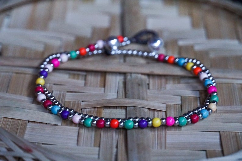 Fancy Dual Band Boho Silver Anklet - Bela Fils BoutiqueOther AccessoriesBela Fils Boutique