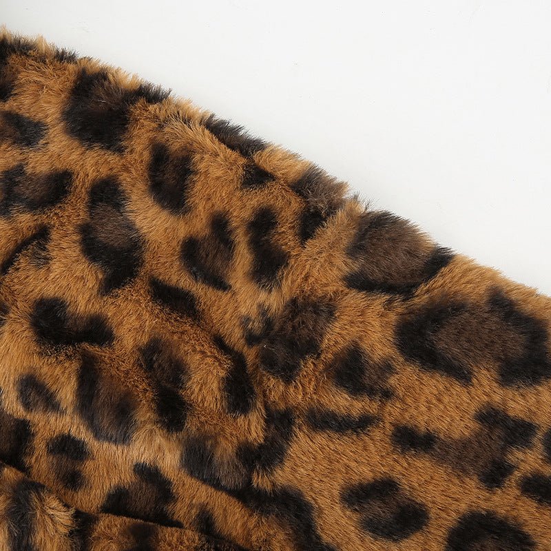 Fashion Leopard Print Cropped Sweatshirt for Women - Bela Fils BoutiqueBela Fils Boutique