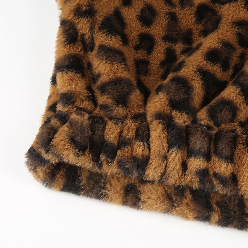 Fashion Leopard Print Cropped Sweatshirt for Women - Bela Fils BoutiqueBela Fils Boutique