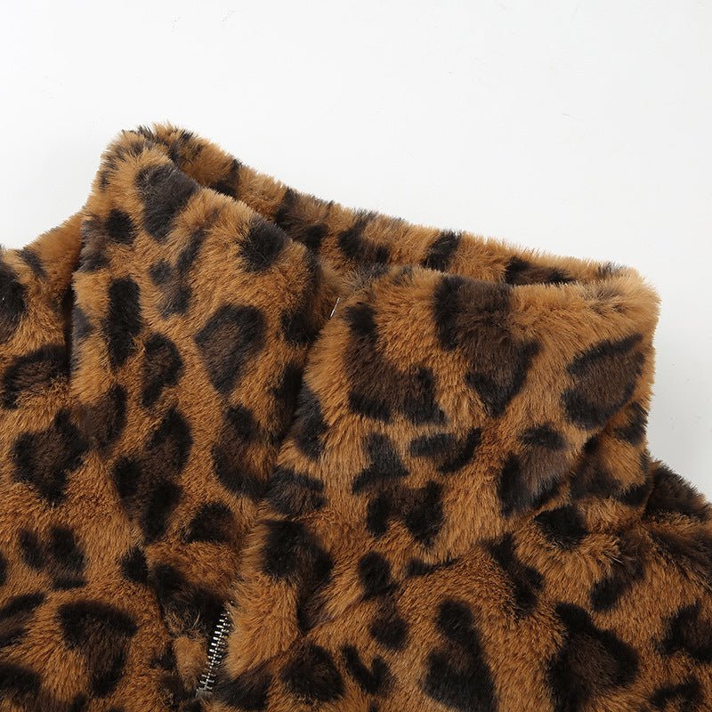 Fashion Leopard Print Cropped Sweatshirt for Women - Bela Fils BoutiqueBela Fils Boutique