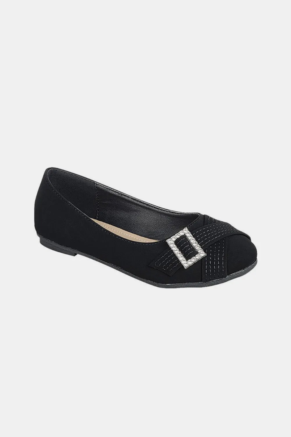 Forever Link Slip On Rhinestone Buckle Ballet Flats - Bela Fils BoutiqueBela Fils Boutique
