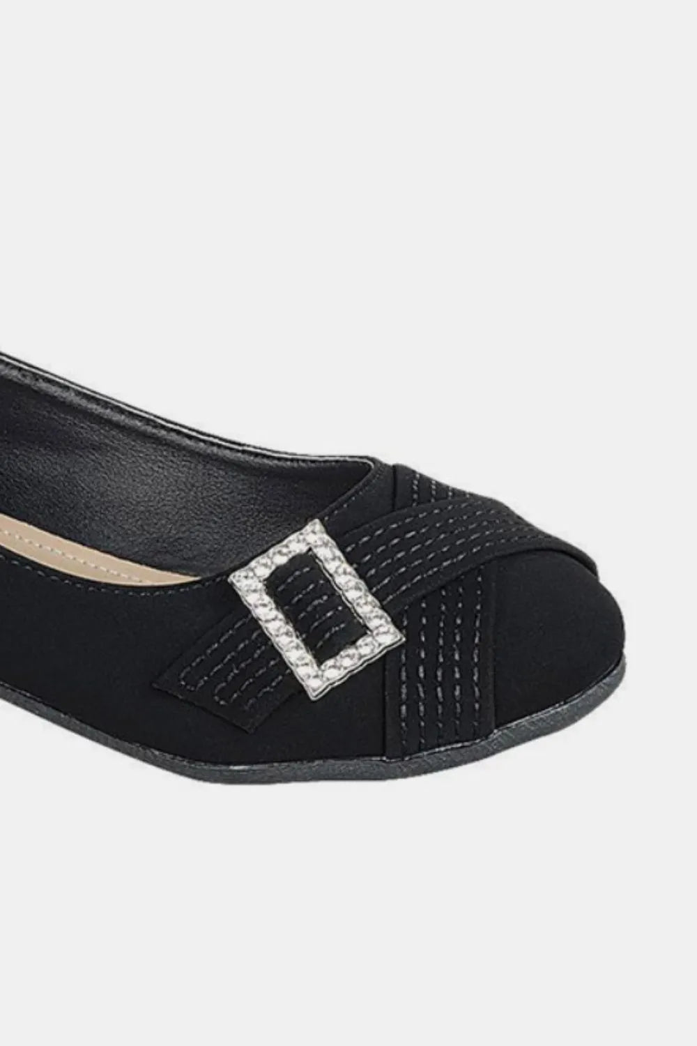 Forever Link Slip On Rhinestone Buckle Ballet Flats - Bela Fils BoutiqueBela Fils Boutique